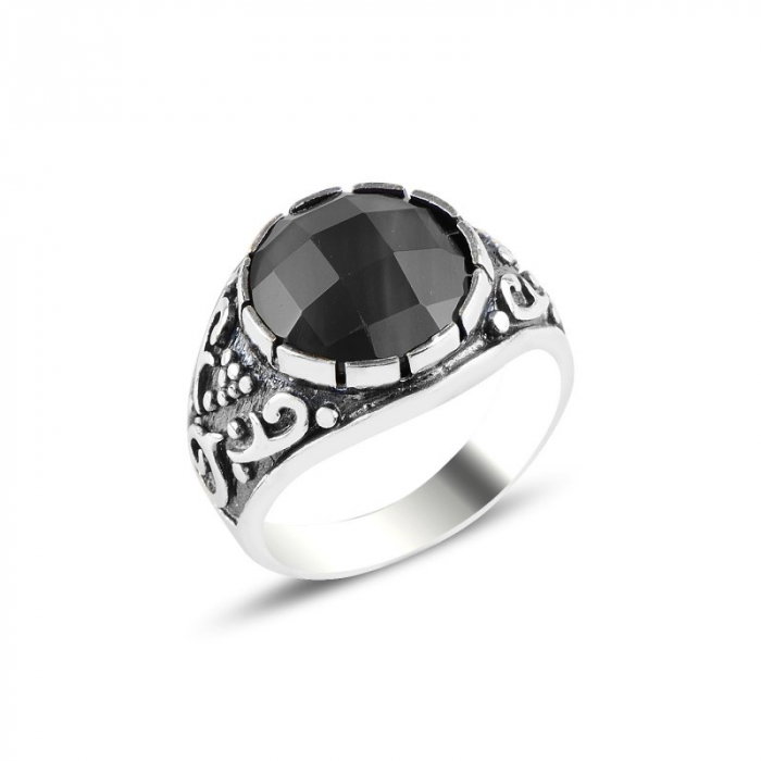 Inel argint cu zirconiu negru model anatolian [1]