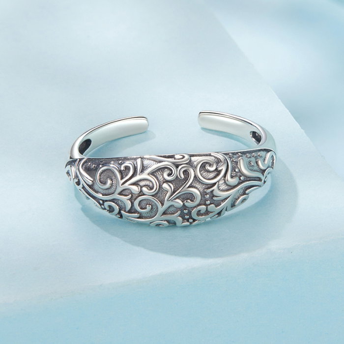 Inel argint cu model floral [5]