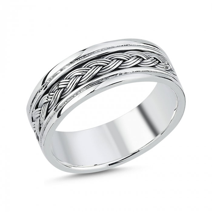 Inel argint cu model impletit [1]