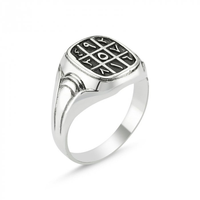 Inel argint cu numerologie Abjad [3]