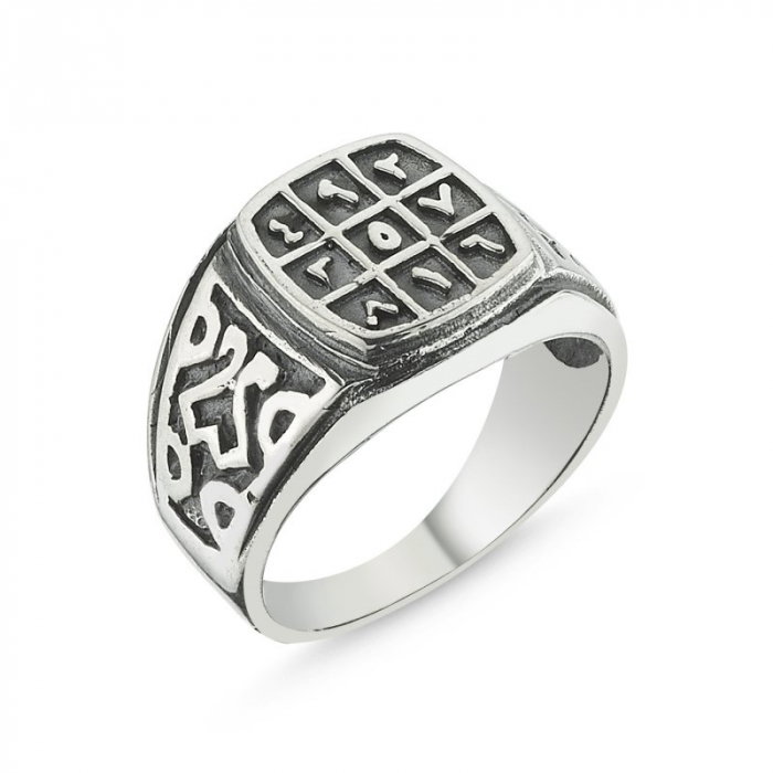 Inel argint cu numerologie Abjad [1]