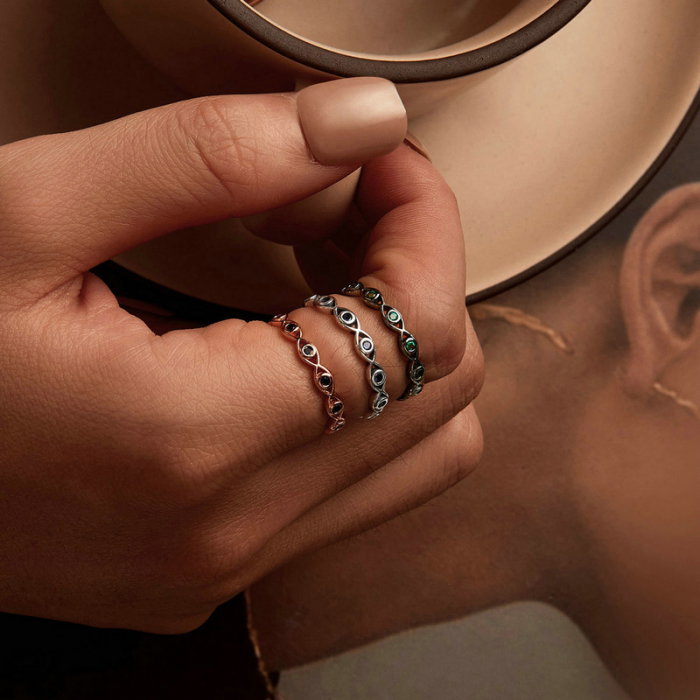 Inel argint cu ochi de deochi [11]