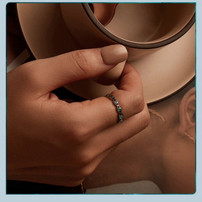 Inel argint cu ochi de deochi [4]