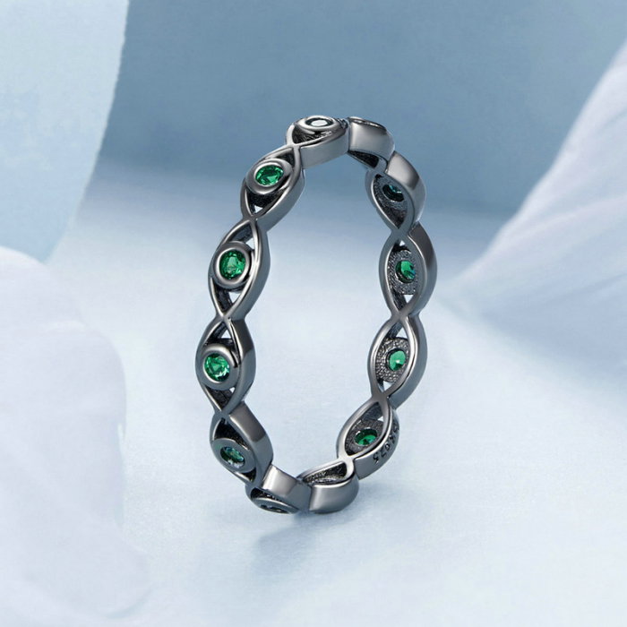 Inel argint cu ochi de deochi [2]