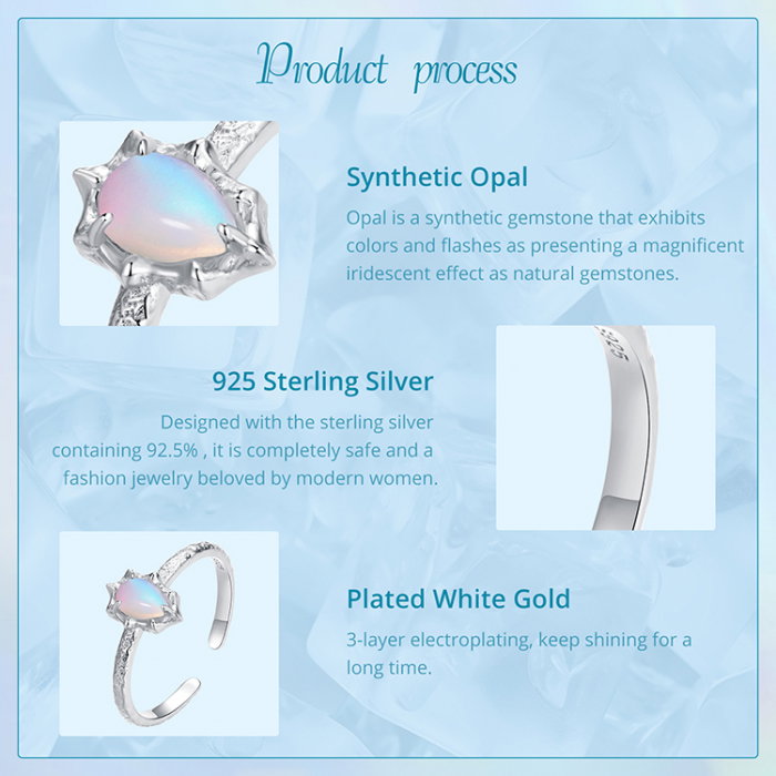 Inel argint cu opal sintetic [14]