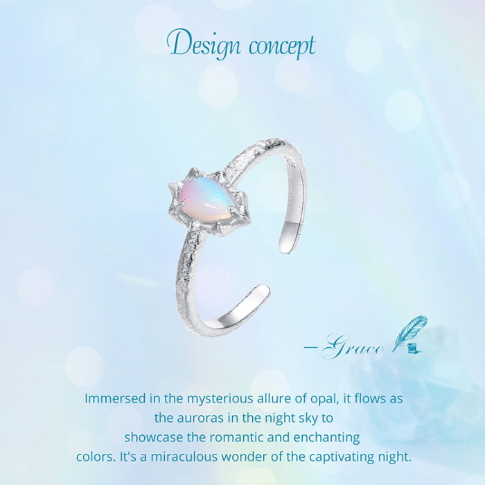Inel argint cu opal sintetic [13]