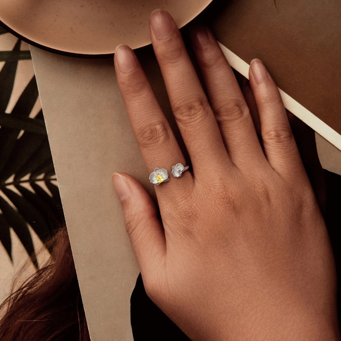 Inel argint cu Orhidee [4]