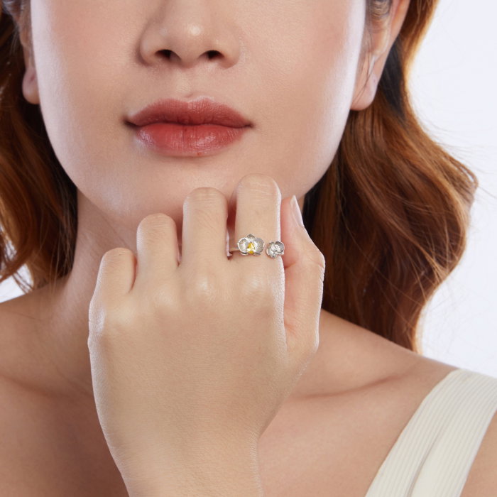 Inel argint cu Orhidee [11]