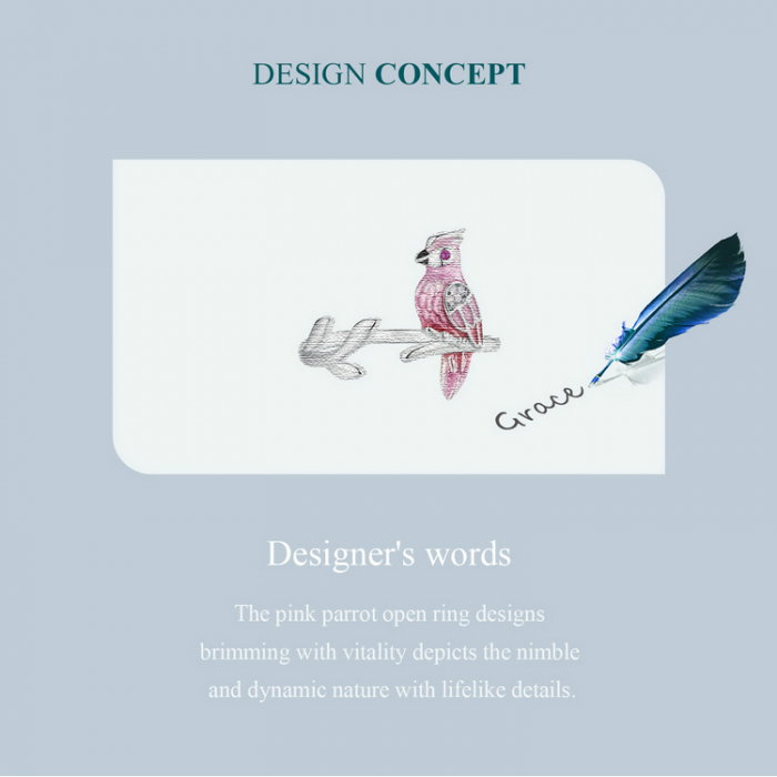 Inel argint cu papagal [12]