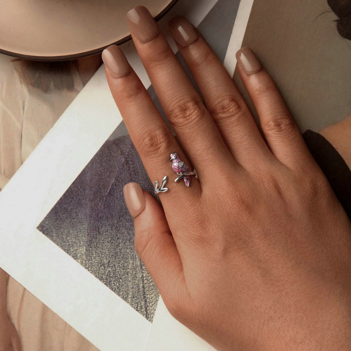 Inel argint cu papagal [6]