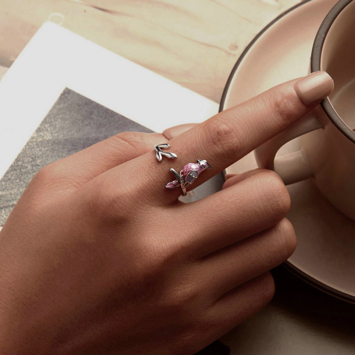 Inel argint cu papagal [7]