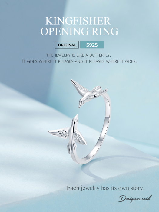 Inel argint cu pasarele [12]