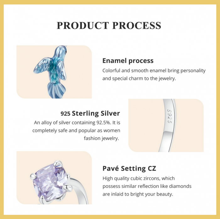 Inel argint cu pescarel albastru [9]