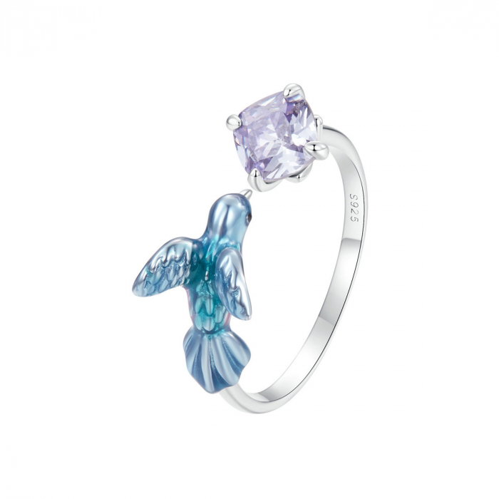 Inel argint cu pescarel albastru [1]