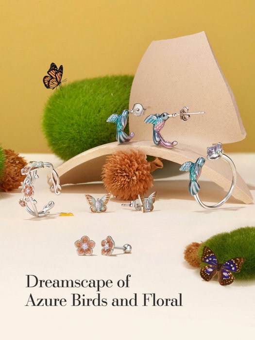 Inel argint cu pescarel albastru [15]