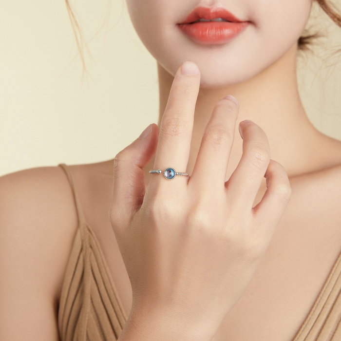 Inel argint cu piatra lunii [2]