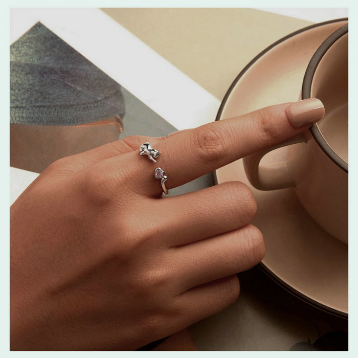 Inel argint cu pisicuta [14]