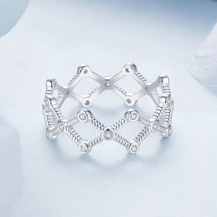 Inel argint cu romburi [3]