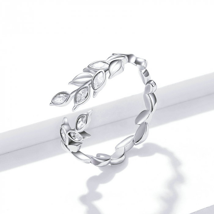 Inel argint cu spice, reglabil [5]