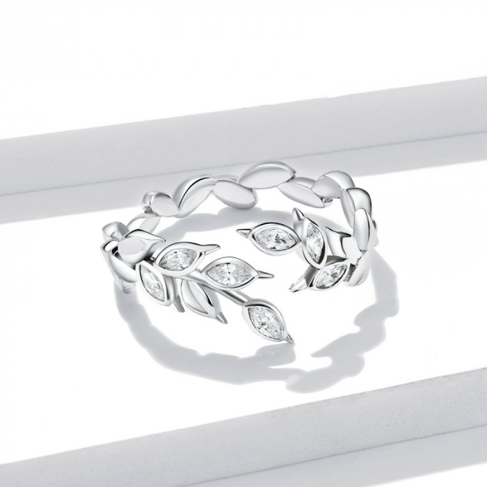 Inel argint cu spice, reglabil [3]