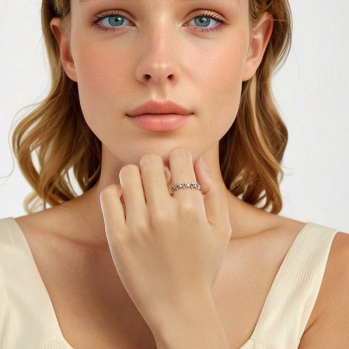 Inel argint cu Steaua lui David si zirconii [9]