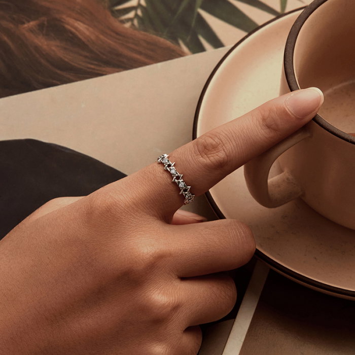 Inel argint cu Steaua lui David si zirconii [2]