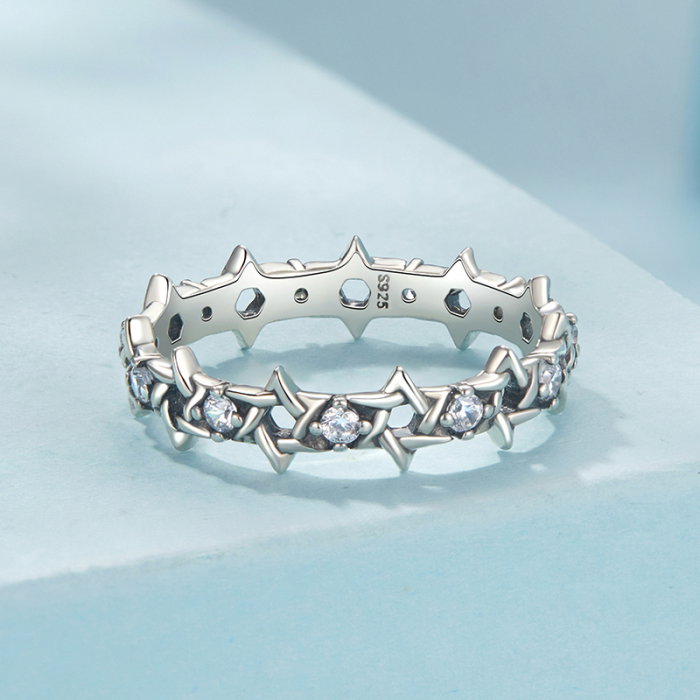 Inel argint cu Steaua lui David si zirconii [5]