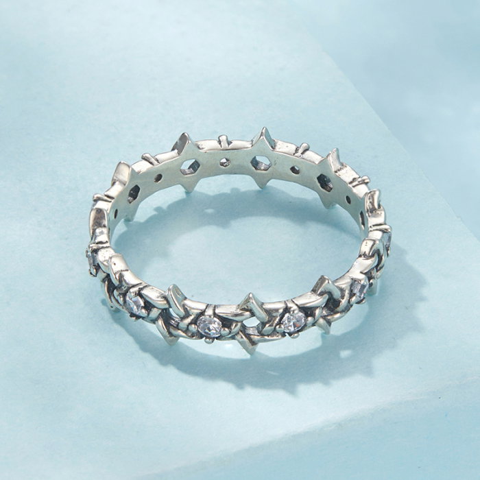 Inel argint cu Steaua lui David si zirconii [6]