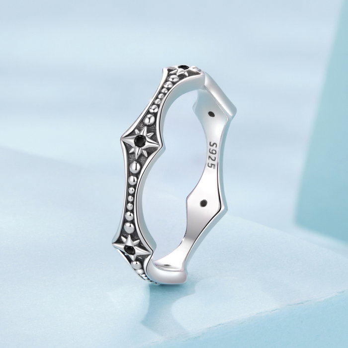 Inel argint cu stele si Zirconia [3]
