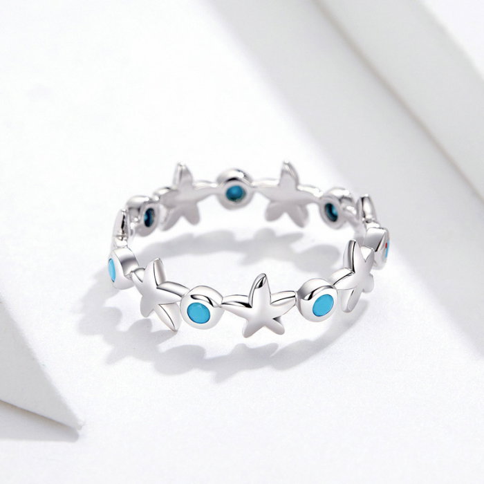 Inel argint cu stelute de mare [4]