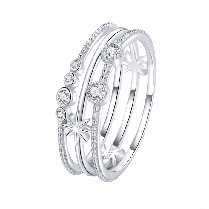 Inel argint cu stelute si zirconii [1]