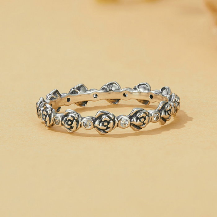 Inel argint cu trandafiri [7]