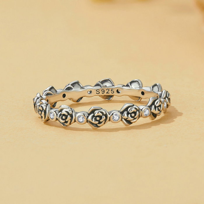 Inel argint cu trandafiri [6]