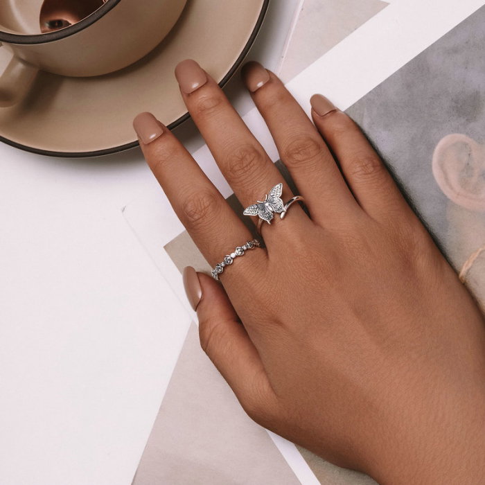 Inel argint cu trandafiri [4]