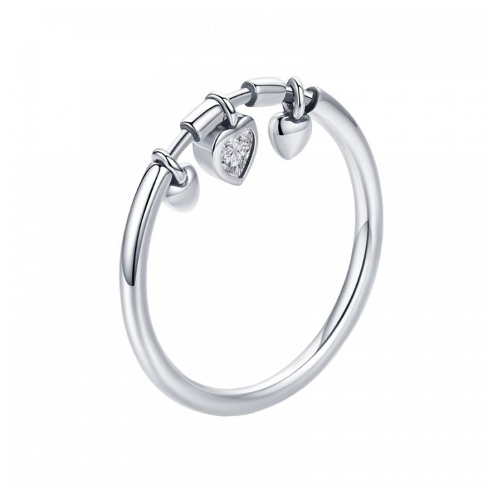 Inel argint cu trei inimioare [1]