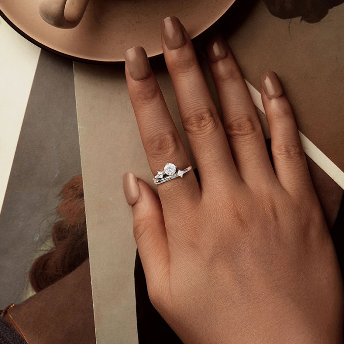 Inel argint cu trei zirconii [4]