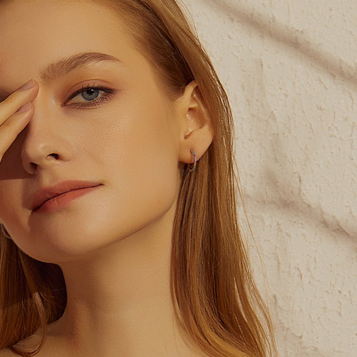 Inel argint cu zirconii colorate [17]