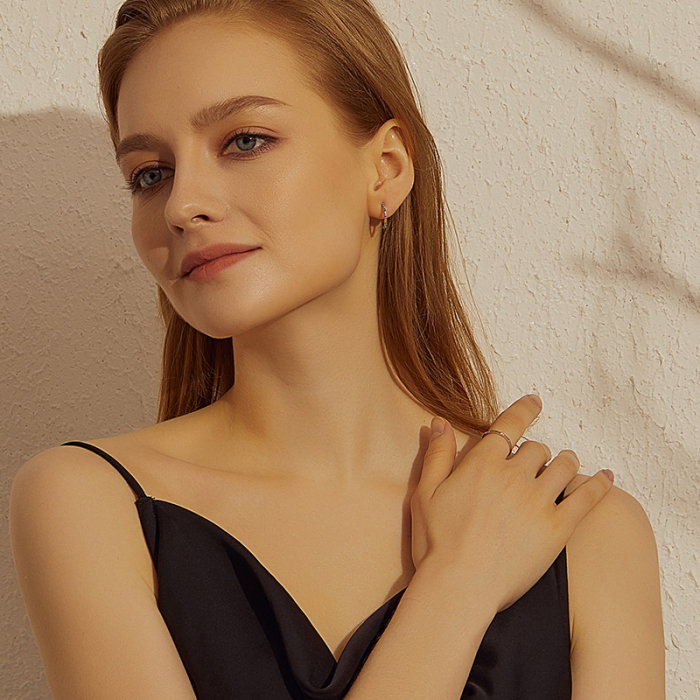 Inel argint cu zirconii colorate [2]