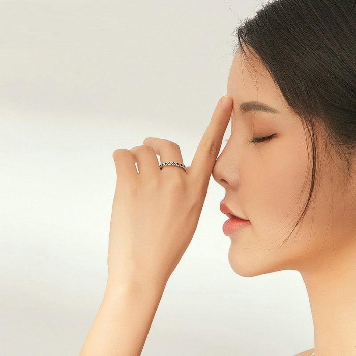 Inel argint cu floricele [3]