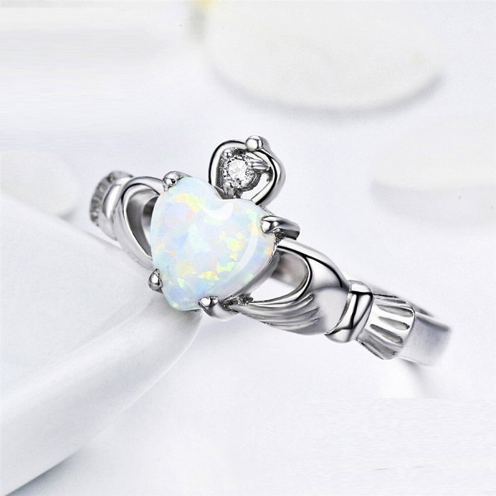 Inel argint 925 Claddagh model irlandez [6]