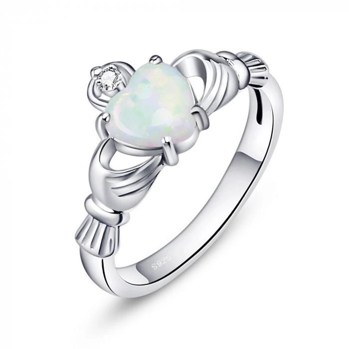 Inel argint 925 Claddagh model irlandez [1]