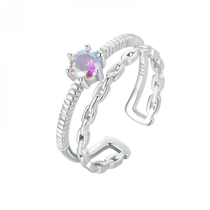 Inel argint dublu, reglabil [1]