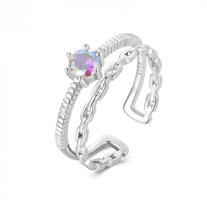 Inel argint dublu, reglabil [12]