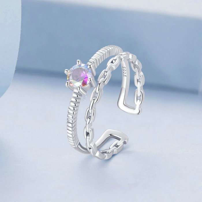 Inel argint dublu, reglabil [3]