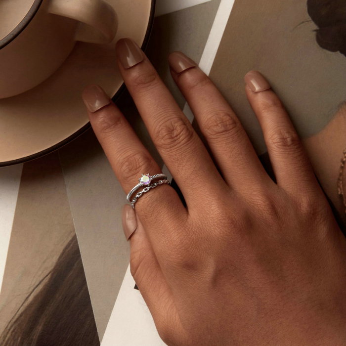 Inel argint dublu, reglabil [8]