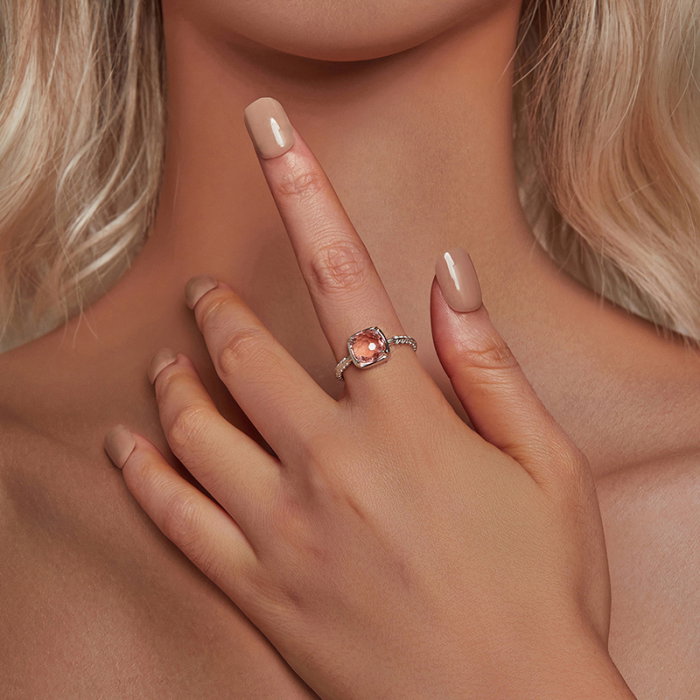 Inel argint elegant cu cristal [9]