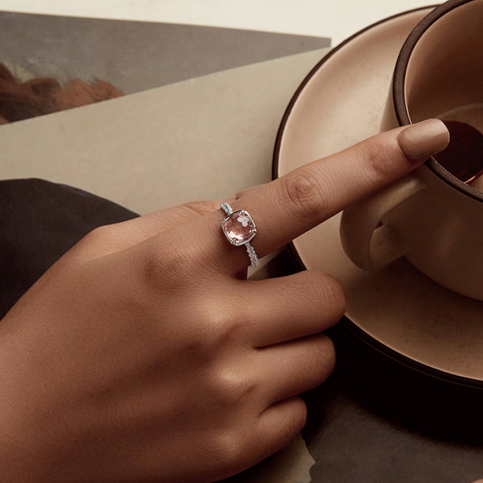 Inel argint elegant cu cristal [4]