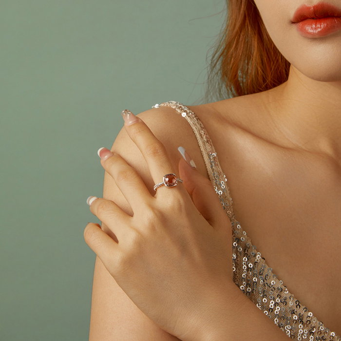 Inel argint elegant cu cristal [11]