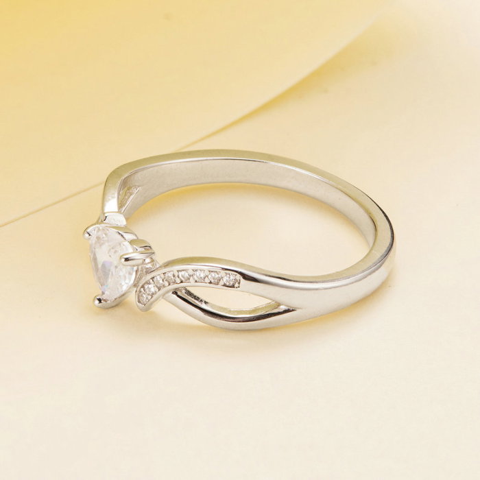 Inel argint elegant cu inimioara [7]