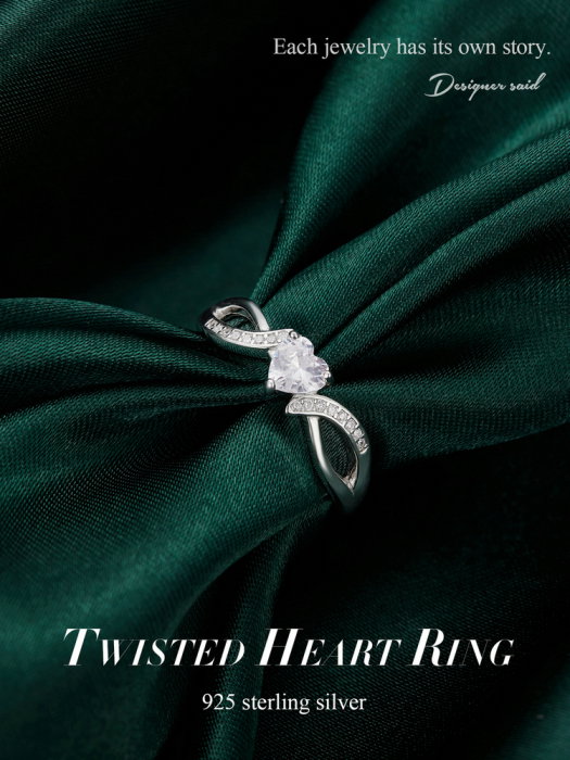 Inel argint elegant cu inimioara [17]